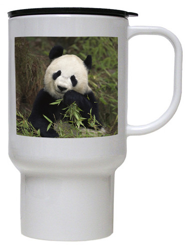 Panda Bear Polymer Plastic Travel Mug