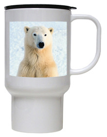 Polar Bear Polymer Plastic Travel Mug