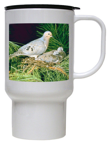 Dove Polymer Plastic Travel Mug