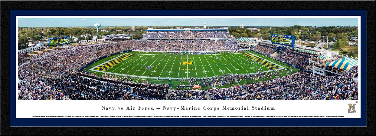 navy midshipmen at navy marine corps memorial stadium panorama