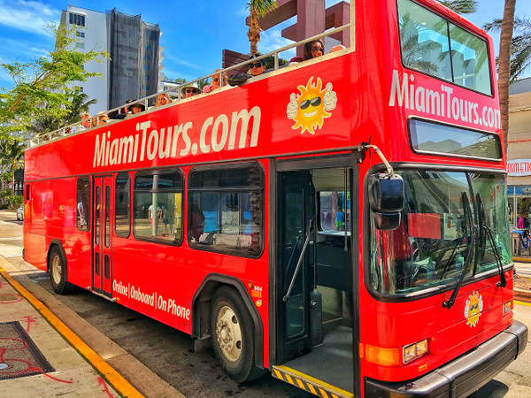 Hop-On Hop-Off Miami Double Decker Bus Tour