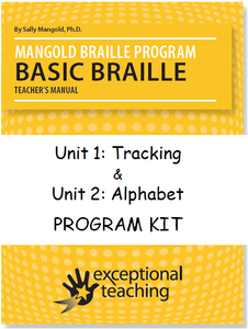 Mangold Basic Braille Program Kit Units 1 & 2