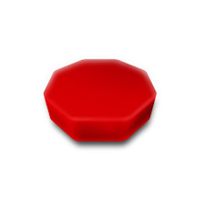 Red Octagon
Measures: 10" x 10" x 3"