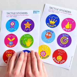 Braille Tactile Reward Stickers