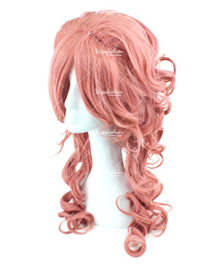 Lavender Pink Long Curly 70cm