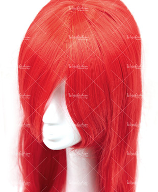 Bright Red Long Straight 90cm