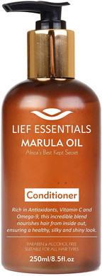 LIEF ESSENTIALS Hair Conditioner with Pure Organic African Marula Oil Suitable For All Skin Types Cruelty-free 250ml