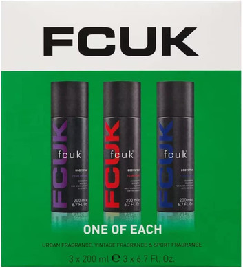  FCUK One Of Each Trio Gift Set 