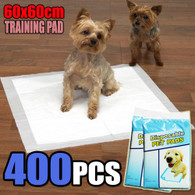 400 PCS Puppy Pet Dog Cat Training Pads 60x60cm Super Absorbent Wee Loo Toilet Kit