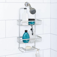Home NeverRust Hanging Aluminum Shower Caddy,Bathroom Shelf Storage Organiser
