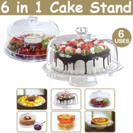 6 In 1 Multi-Function Wedding Cup Cake Stand Party Cupcake Acrylic Display