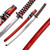 SAMURAI SWORD (BLACK, WHITE AND RED CORD)