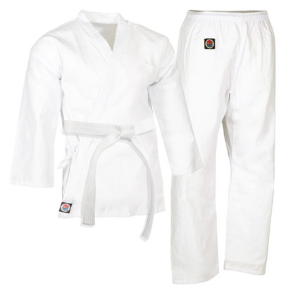 Pro Force 5 oz.  Classis White Traditional Karate Uniform