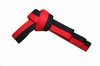 Poom Karate Belt (Half Black Half Red)