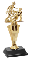 Double Action Soccer Trophy