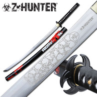 Z HUNTER HAND FORGED SAMURAI SWORD (Black Cord)