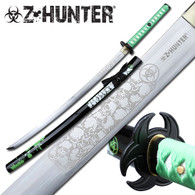 Z HUNTER HAND FORGED SAMURAI SWORD (Green Cord)