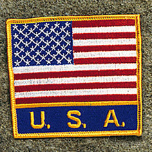 AWMA® USA Flag/USA Patch