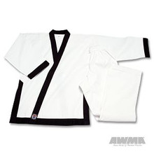 AWMA® ProForce® 8oz. Medium Weight Tang Soo Do Uniform - Black Trim