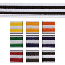 Century® Double Stripe White Belt