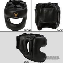 AWMA® ProForce® Thunder Leather MMA Head Guard - Black