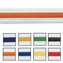 Century® Double Wrap Striped White Belts