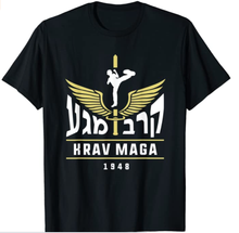 Krav Maga 1948 Hebrew Wings and Sword Shirt
