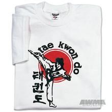 AWMA® T-SHIRT - Tae Kwon Do Kicker White