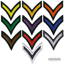 AWMA® Chevron Striped Patches