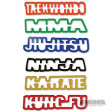 AWMA® Karate Kraze Silly Bands - Word Shapes