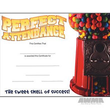AWMA® Award Certificates - Sweet Smell Perfect Attendance