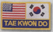 Century® US/Korea Flag/Tae Kwon Do Patch
