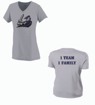 Crusaders Baseball Ladies Grey Dri-fit T-Shirt