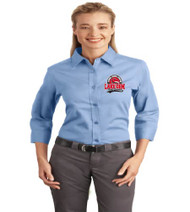 Lake Gem Ladies 3/4 Sleeve Button-Up