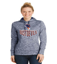 Dust Devils Ladies Polyester Heather Hoodie