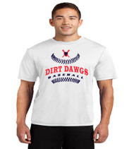 Dirt Dawgs Baseball Men's/Youth White Dri-Fit T-Shirt