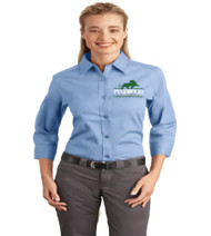 Pinewood Ladies 3/4 Sleeve Button-Up