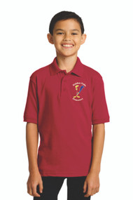 Hidden Oaks Embroidery Uniform Polo - Red
