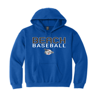Beach Baseball Soft Cotton Royal Blue Hoodie