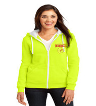 Memorial ladies zip-up hooded sweatshirt w/ left chest print