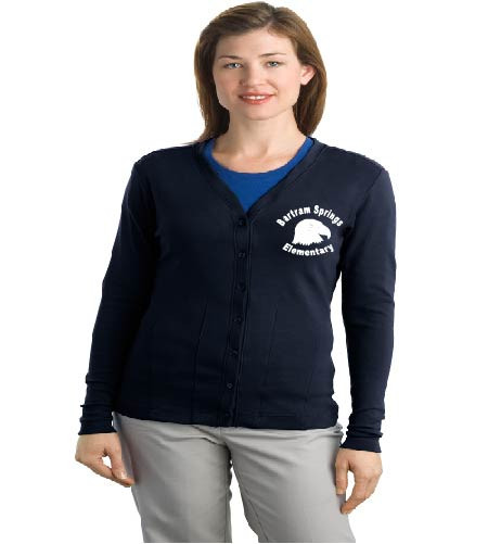 Bartram Springs ladies cardigan w/ embroidery