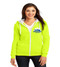 Sunridge Elementary ladies zip-up hooded sweatshirt w/ embroidery