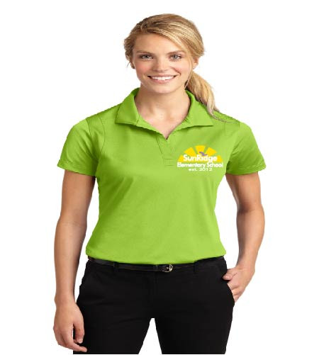 Sunridge Elementary ladies dri-fit polo w/ embroidery