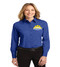 SunRidge Elementary ladies long sleeve button-up shirt w/ embroidery