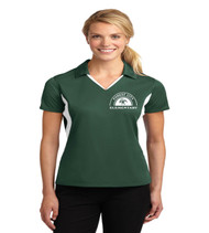 Forest City ladies color block dri fit polo