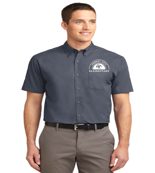 Forest City men's short sleeve button-up