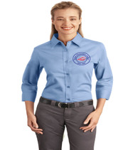 Sadler ladies 3/4 sleeve button up