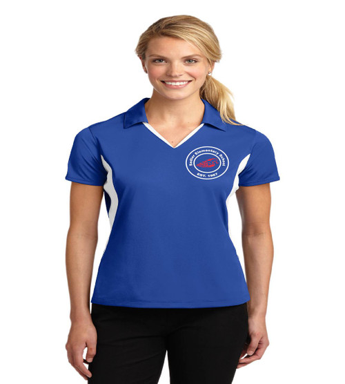 Sadler ladies color block polo
