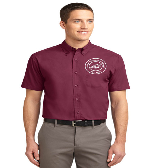 Sadler men's short sleeve button up