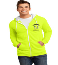 Oceanway men's zip-up hooded sweatshirt